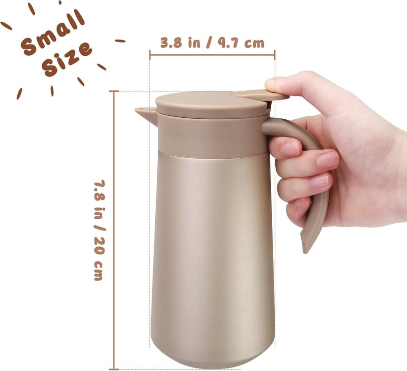 GearRoot 28oz Coffee Carafe Airpot Insulated Coffee Urn Stainless Steel Vacuum Thermal Pot Flask for Coffee, Hot Water, Tea, Hot Beverage - Image 4